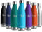 Thermoskanne 500ml, Metall Thermosflasche Doppelwandig, Kohlensäure Geeignet, Edelstahl Trinkflasche BPA-Frei, Isolierflasche für Camping, Kinder, Fitness, Sprudel, Sport, Reisen, Jungs, Mädchen