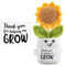 Bafiwu Thank You Gift for Women, Cute Teacher Gifts for Women Men, Thank You for Helping Me Grow Gifts for Teacher End of The Year, Crochet Sunflower Present for Graduation, Mothers Day (Sunflower 1)
