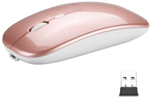 NHQZ Ratón Inalámbrico Bluetooth Compatible con Portátil/Macbook/iPad/iPhone (iOS 13.1.2 y superior) 3DPI Mini Ratón Recargable Ajustable Bluetooth4.0(c)