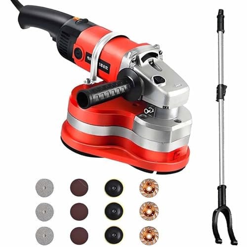 Amoladora Angular 2800 W,Amoladora Hormigón,Fresadora Hormigón, Máquina Pulidora Suelos,6 Velocidades,Muela Diamante,Fresadora Renovación,Fresadora De Yeso,Juego Pulido