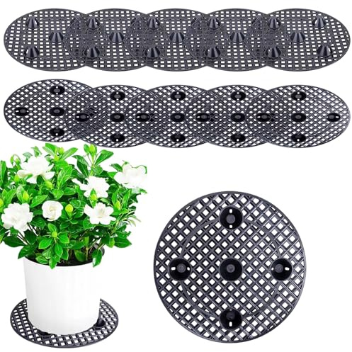 10 PCS Plant Level Pot Elevator,30 cm/12 Inch Indoor and Outdoor Plant Stand, Padded Pots to Separate the Bottom from the Ground, Home Gardening Balcony, living Room Potted Plant Arrangement