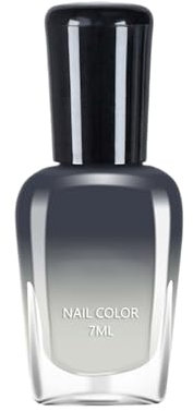 Colour Changing Gel Nail Polish, Quick Dry Nail Polish, Thermal Temperature Colour Changing, Holographic Nail Gel, Clear Colour Changing, Long-Lasting Glossy Gradient Oily Mood (E)