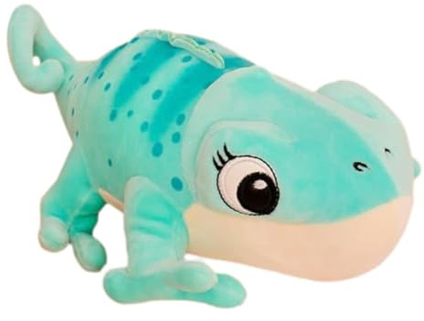 Generisch Chamäleon Plüschtier 30CM Eidechsenpuppe Weiche Chamäleon Kuscheltier Simulation Echse Stofftier Süßes Cartoon Chamäleon Puppe Perfekte Spielgefährten Geschenke für Kinder