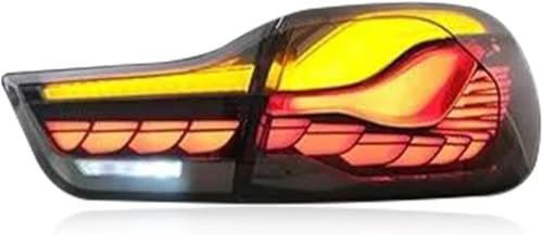 CYBHYAXC Auto Rückleuchten für BMW M4 F82 F83 F32 F33 F36 2014-2020, Rückleuchte Bremse Warnung Reflektor Signal Nebel Lampe Zubehör Wetterfest Rücklichtaustausch