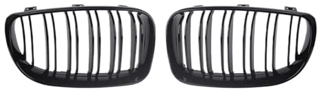 Frontkühlergrill 1 Paar Auto Frontstoßstange Nierengrill Für E81 E87 E82 E88 128i 130i 135i 2008-2013 Glänzend Schwarz Doppel Linie Racing Grill Front Kühlergrille