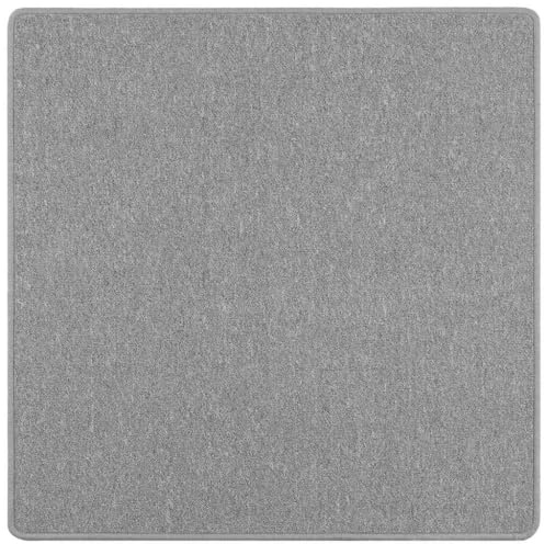 vidaXL Teppichläufer Hellgrau 100 x 100 cm 100% Polypropylen