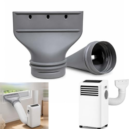 Klimaanlage Abluftschlauch Adapter, Kippfenster Adapter Abluftschlauch für Mobile Klimaanlage, HitzebestäNdiger Fensteradapter 130/150 mm, FüR Dachfenster, Mobile KlimageräTe und Trockner (1 pc)