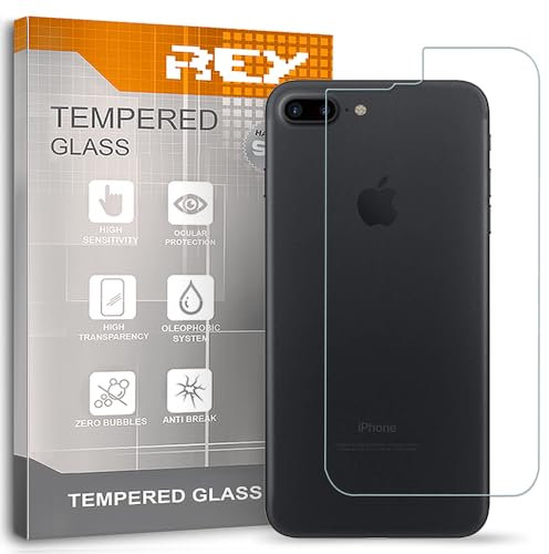 ELECTRÓNICA REY Back screen protector for iPhone 7 Plus/iPhone 8 Plus, Tempered glass, Premium quality