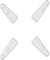 conecto CC50312 Adaptateurs universels VESA VESA 200x200 à 400x400, 4 pièces, blanc