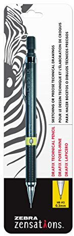 Zebra Zensations Drafix Technical Mechanical #2 Pencil-0.3mm