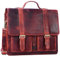 STILORD 'Marius' Sac de Professeur d'Enseignant en Cuir Sac d'École Grand Porte-Documents d'affaires Épaule Compartiment pour PC Portable, Couleur:Kara - Rosso