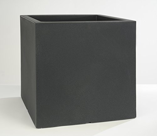 Koll Living Design Topf Atlantis 40 cm - anthrazit - ideal für Ihren Garten, Terrasse oder Balkon