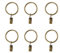 KANSPHY 28 Stück Vorhang-Clip-Ringe, Gardinenstange, Ösen, Clip-Ring, antikes Messing