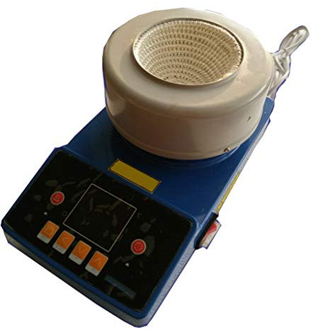 CGOLDENWALL Lab Digital Magnetic Stirrer Intelligent Magnetic Mixer Laboratory Waterproof Heating Equipment 110V/220V with Heating Mantles Sleeve and Stir Bars (Capacity: 2000ml)