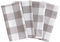 Elrene Home Fashions Farmhouse Living Buffalo-Check Servietten-Set, rustikale Stoffservietten, 50,8 x 50,8 cm, Grau/Weiß, 4 Stück