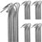 10 Or 50 x Metal Pegs Ground Tent Camping Anchor Hiking Tarpaulin Galvanised Gazebo Beach Steel Hooks Outdoors Travel UK FREE P&P (50 x METAL GROUND PEGS)