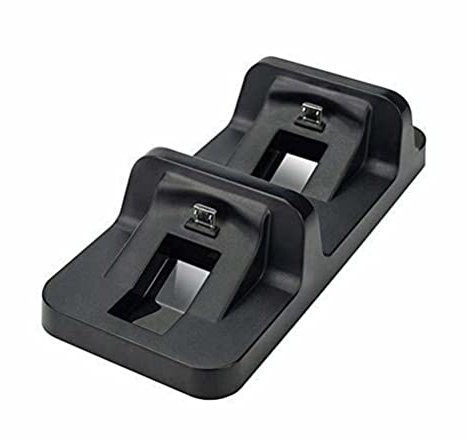 Dual-Ladestation kompatibel mit PS4 / PS4 Slim / PS4 Pro-Controllern, Ladestation für 2 Controller, Ladegerät für Videospiel-Controller