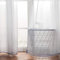MIULEE 2er Set Voile Vorhang mit Ösen Transparente Gardine aus Voile Polyester Ösenschal Transparent Wohnzimmer Luftig Dekoschal für Schlafzimmer Hellgrau 215 x 140cm H x B, Grommet Top