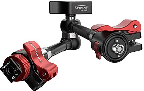 IFOOTAGE Magic Arm, Articulating Camera Arm with Anti-Rotation and Quick Release Design, Payload 6KG, 1/4 and 3/8 Screw for Cameras/Monitor/Phone/Lights (11 inch)