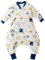 Chilsuessy Baby Winterschlafsack Schlafsack mit Füssen kleine Kinder Ganzjahres Winter Schlafsack Schlafanzug für Jungen und Mädchen mit abnehmbar Langarm, Raumschiff/2.5 Tog, 100/Baby Höhe 110-120cm