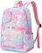 Unicorno Zaino Scuola Elementare Bambina, Zaini Scuola Media Ragazze Cartella Scuola School Bag for Girls (Rosa)