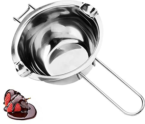 400ml Double Boiler - Candle Making Kit, 304 Stainless Steel Melting Pot for Chocolate Candy Butter Cheese, Soap and Wax
