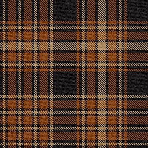 HEKO PANELS Oxford Wasserdichte Meterware Canvas-Stoff Polyester Zum Nähen Möbelstoffe Dekostoffe Handwerken Wasserabweisend Blickdicht Kariert Braun 2 Meter 155 x 200 cm