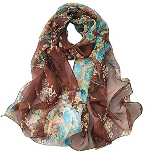 FAIRYGATE Schal Damen Stola Chiffon Schal Große Leichter Weicher Umschlagtuch Abendschal Stola für Brautjungfer Abendkleid Hochzeit Party Abschlussball Umhang Schal A4709