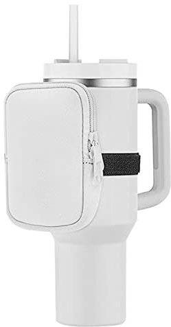 Stanley Water Bottle Pouch - Adventure 40oz & IceFlow 20oz, Gym Accessories for Women, Running Bottle Caddy (White)