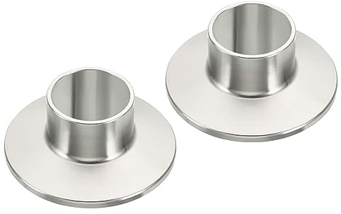 PATIKIL 304 Acciaio Inox Tubo Raccordo, 25mm(1) OD TC Ghiere Tubo Saldatura Tri Morsetti Boccola per Idraulica Refrigerazione Alimentare Vino Lattiero-caseario Industria 2pz