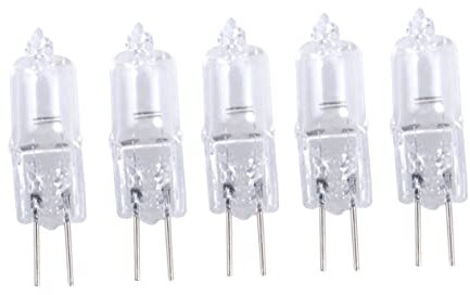 DOITOOL 5 Stück Mini-Hängelampen, 12 V, 10 W, 20 W, Halogenlampe, LED, Stift, Licht, G4, LED, kleine Glühbirne, Lampe, Perlen, kleine G8, Puck Licht