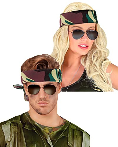 horror-shop Camouflage Kopftuch als Army Bandana