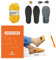 myboshi Häkelset Boshilette Osaki, für Anfänger, inkl. Botties Sohlen-Set, Samt Wolle, Häkelnadel, Anleitung und Label, 100% Polyester, Gelb Größe S (37/38)