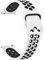Demark Bracelets 20mm de Montres Silicone avec Boucle Metal, Double Couleur Remplacement Dégagement Rapide pour Femme Homme 20mm (Blanc/Noir)