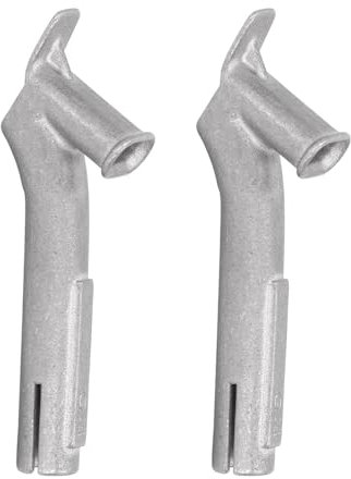 Buse De Pistolet Thermique 2 Pièces, Tête Ovale 5x10mm, Extrémité De 8mm, Pointes De Soudage en Acier Inoxydable pour Matériau PP PVC