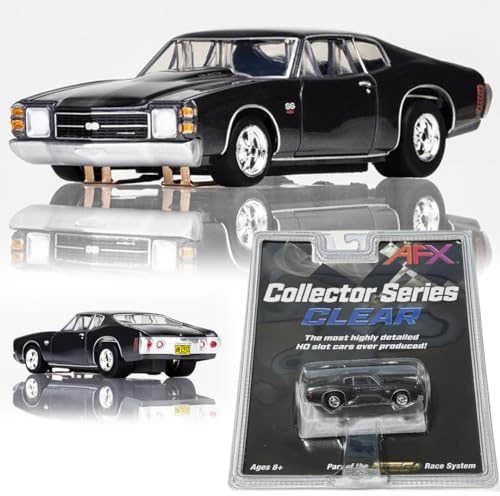 AFX 22087 Mega-G+ 1972 Chevelle SS454 Black HO Slot Car