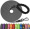 Kdsvakd Training Lead for Dogs, 30m / 100ft Long Rope Dog Leash with carabiner clip and padded handle, Recall Durable Ropes Duty Check Cord For Puppy, Small, Medium, Large Dog, Black