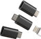 zoyuzan Lot de 3 adaptateurs Lightning vers micro USB - Convertisseur Lightning femelle vers micro USB mâle pour Samsung Galaxy S7 Active S6 Edge