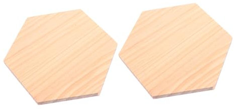 Gogogmee 2stücke Massivholzbrett Holztafel Diy Naturholz Ausschnitt Plaque Dekoration Malholzbrett Holzplatte