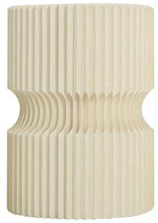 YJEUZCD Cartón Cilindro Soportes para Fiesta, Redondo Pedestal Pedestal, Plegable Cumpleaños Boda Papel Columnas, Flor Pedestal Soportes Mostrar Decoración Mesa(15.7x21.7 in)