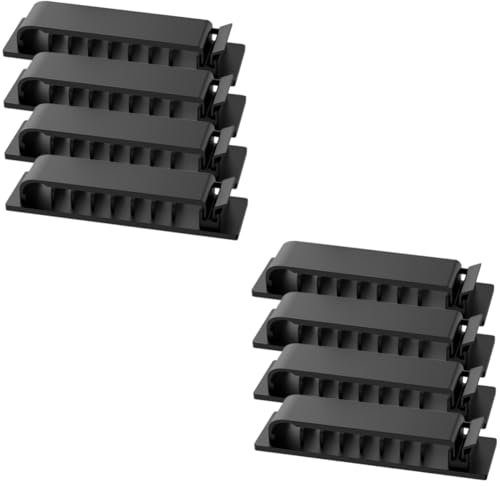 HOMSFOU 8stücke Kabel-organizer Selbstklebende Drahthalter Mit Löchern Effektives Kabelmanagement Für Schreibtisch Büro Auto Und Zuhause Einfache Installation Für Glatte Oberflächen