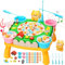Angelspiel Fische Angeln Spiel Spielzeug Musikspielzeug Angelset mit 8 Kinderangel und 35 Fische Angelspiel Elektrisch Brettspiel Lernspielzeug Geschenk für Jungen und Mädchen ab 2 3 4 Jahre