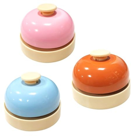 Ieron 3pcs Table Bells Set Training Bells Call Bell Pack for Hotels Bars Restaurants Kitchens Schools Reception Rooms Pet Training