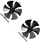 MAGICLULU 2pcs Heat-powered Fan for Stove 6- Design Wood Stove Fan for Improved Room Temperature