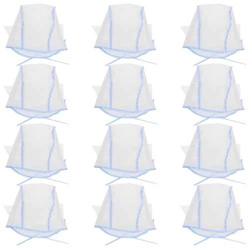 GETAJGHSD Cuffie per Meches Usa e Getta Blu 12 Pezzi in Plastica Parasole Protettivo per Salone di Parrucchiere Facili da Usare