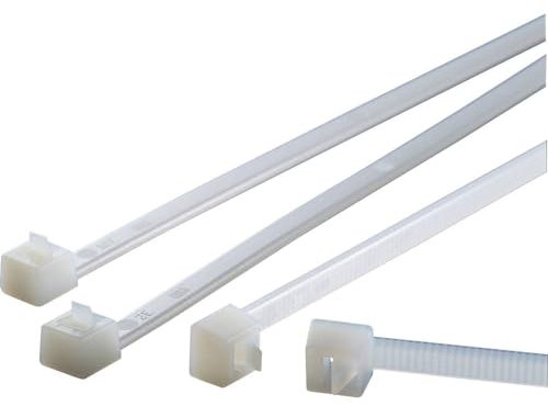 HellermannTyton 115-02000 RELK2M-PA66-BK Cable Ties Black Pack of 100