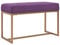 vidaXL Bank Sitzbank Polsterbank Betthocker Sitzhocker Flurbank Beistellbank Garderobenbank Schlafzimmer Wohnzimmer 80cm Lila Samt Eisenrahmen