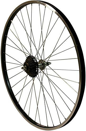 Redondo 24 Zoll Hinterrad Kasten Felge Schwarz + 7 Fach Kranz