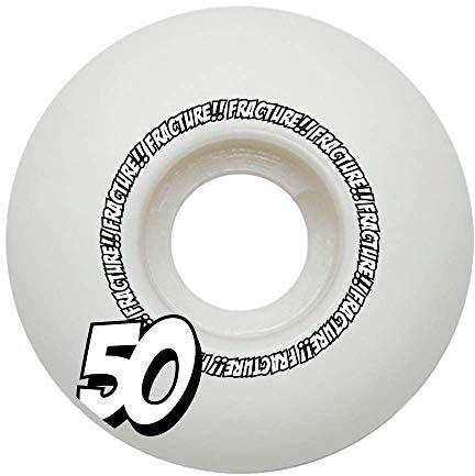 Fracture Skateboards Comic Classic Skateboard-Rollen, 50 mm, Weiß
