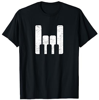 Das Klavier rockt! Pianisten Klavier Keyboarder Geschenk T-Shirt